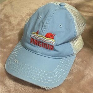 Virginia Blue and White Trucker Hat
